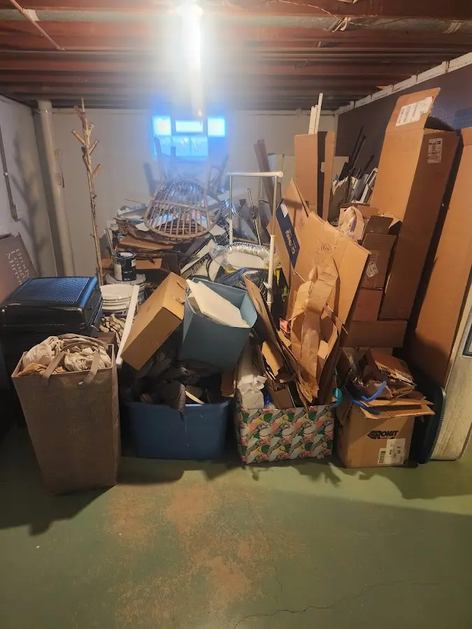 Roll-off dumpster container at job site for Yard Waste Dumpster Rental in Hope